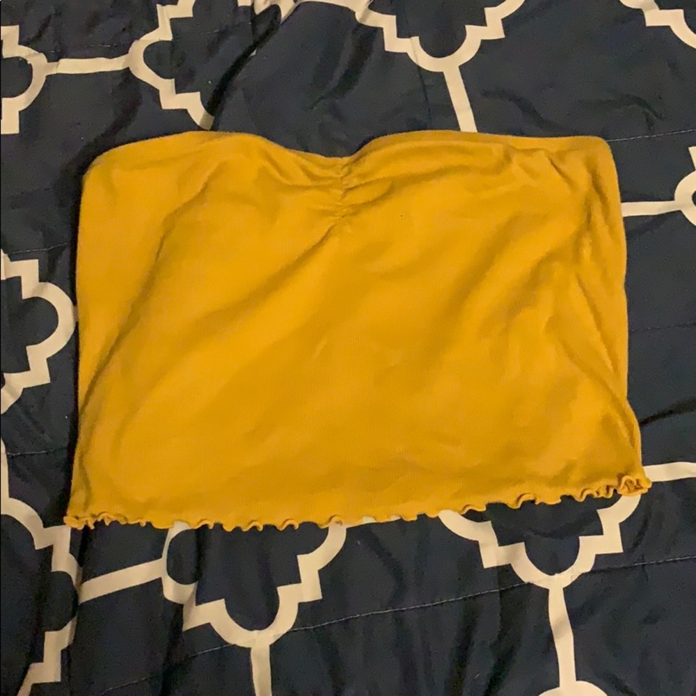 Yellow tube top